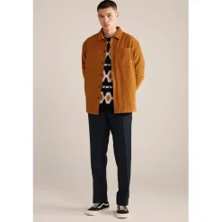 Knitwear*Farah Kitz Fairisle Crew Neck Relaxed Fit Sweater in Blue