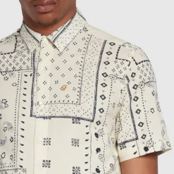 Shirts*Farah Marcus Print Shirt in Ecru