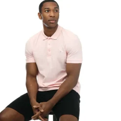 Polo Shirts*Farah Mens Cove Organic Modern Fit Polo Shirt in Rose