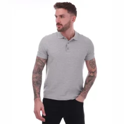 Polo Shirts*Farah Mens Cove Polo Shirt in Grey Marl