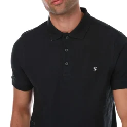 Polo Shirts*Farah Mens Cove Short Sleeve Polo Shirt in Navy