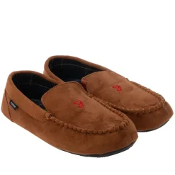 Gifts|Slippers*Farah Mens Nicken Moccasin Slippers in Tan