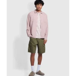 Shirts*Farah Nelson Slub Shirt in Pink