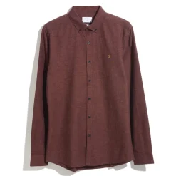 Shirts*Farah Steen Slim-Fit Shirt in Brown