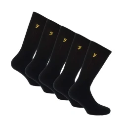 Underwear And Socks*Farah Tommley 5-Pack Sports Crew Socks in Black
