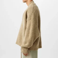 Knitwear*Fear Of God Overlapped V Neck Sweater in Beige