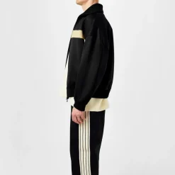 Tracksuits*Fear Of God Stripe Track Jacket in Black