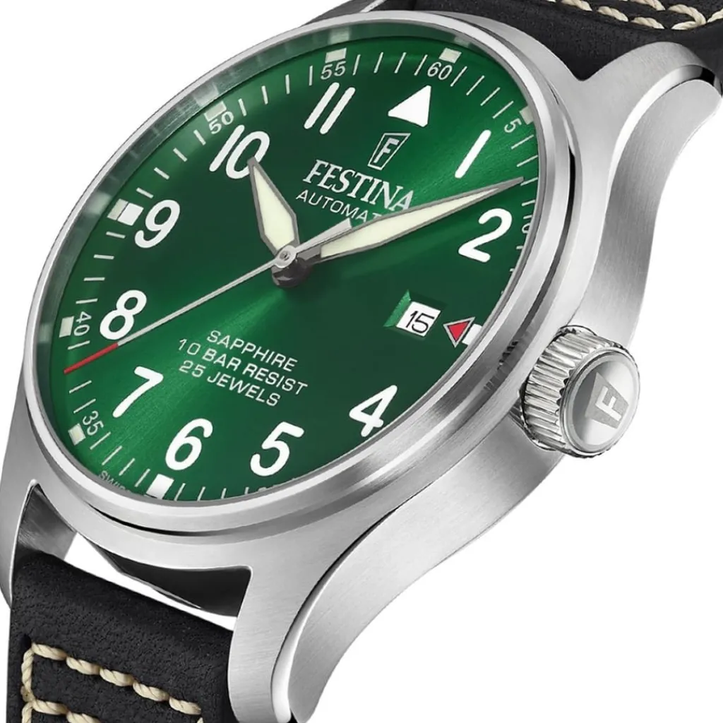 Jewellery-Watches*Festina Pilot Swiss Made Auto Watch in Multi