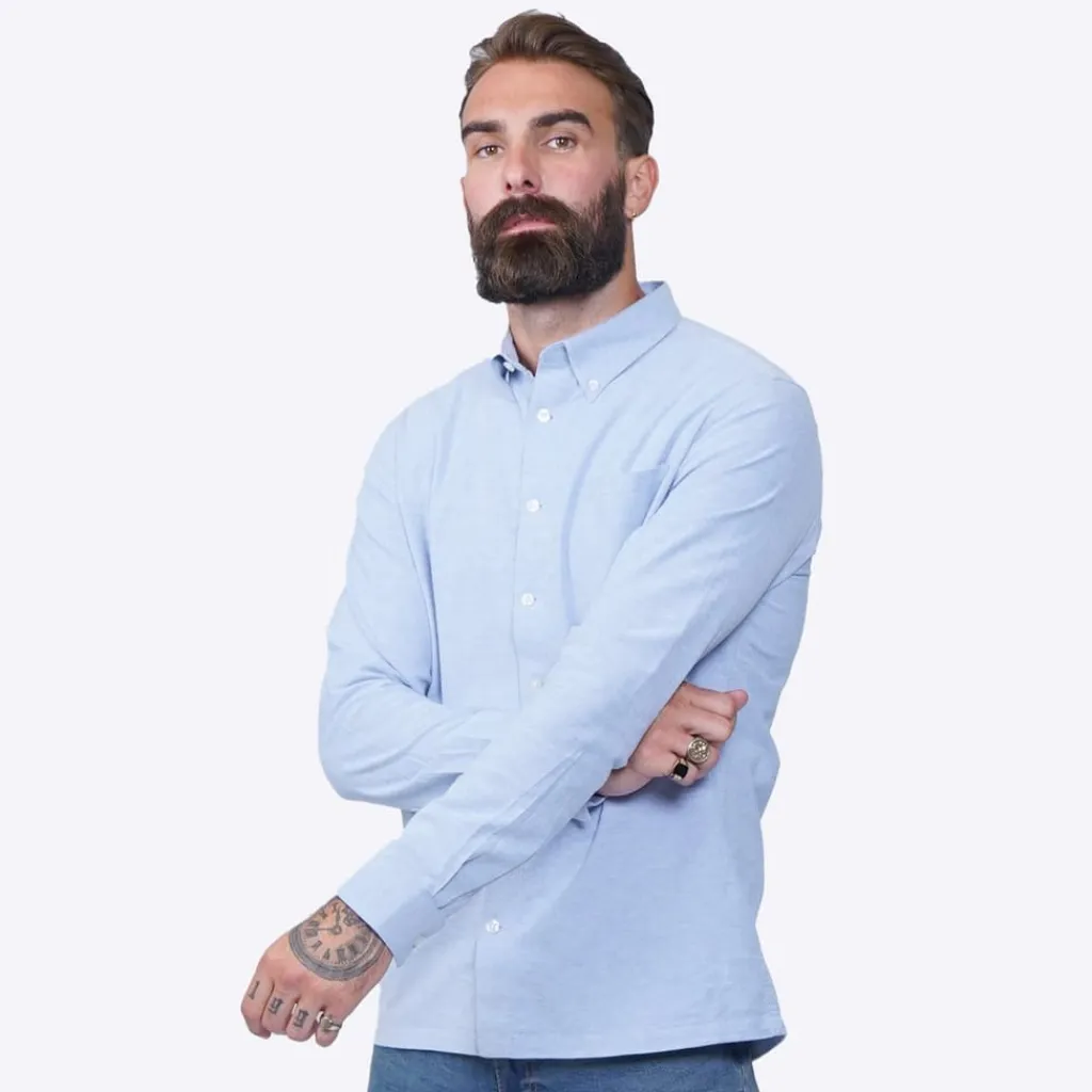 Shirts*Firetrap Basic Oxford Shirt in Blue