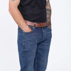 Jeans*Firetrap Belted Jeans in Blue