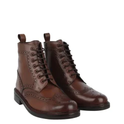 Boots*Firetrap Brogue Boot Sn54 in Brown