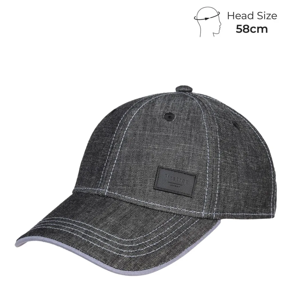 Caps-Hats*Firetrap Canvasas Cap Adults in Blue
