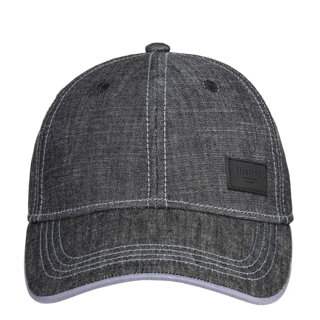 Caps-Hats*Firetrap Canvasas Cap Adults in Blue