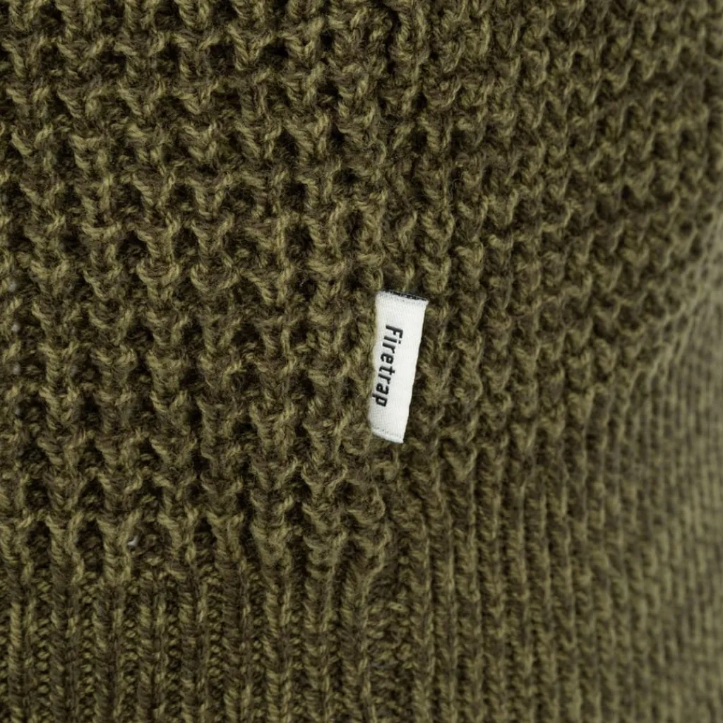 Knitwear*Firetrap Classic Crew Neck Knitwear in Green