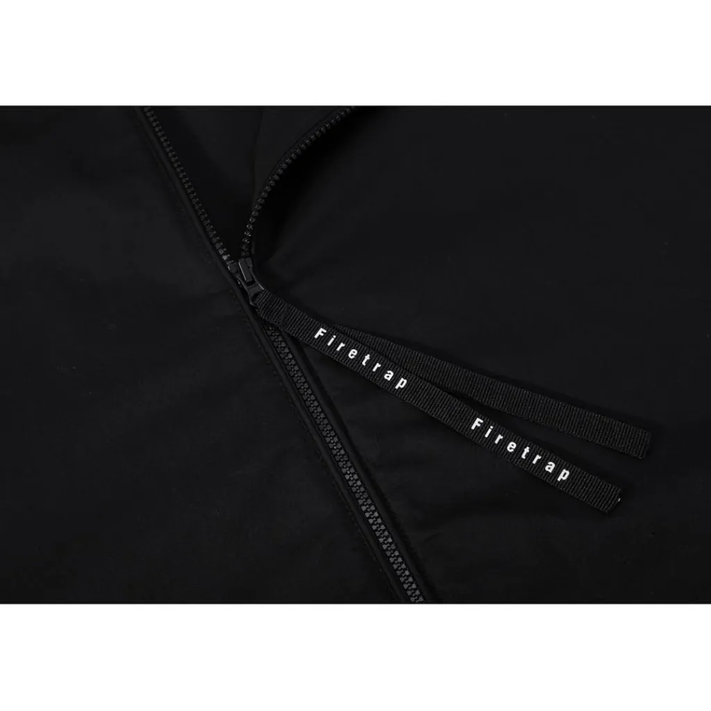 Coats And Jackets*Firetrap Essential Zip Overshirt in Black