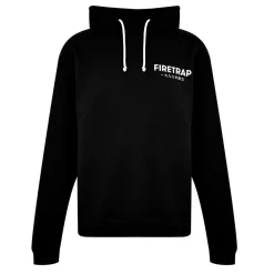 Hoodies*Firetrap Hooded Relaxed Fit Long Sleeve Sweatshirt in Black
