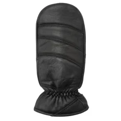 Gloves-Scarves-Umbrellas*Firetrap Leather Mitten Sn54 in Black