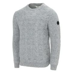 Knitwear*Firetrap Long Sleeve Crew Neck Sweater in Grey