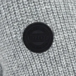 Knitwear*Firetrap Long Sleeve Crew Neck Sweater in Grey