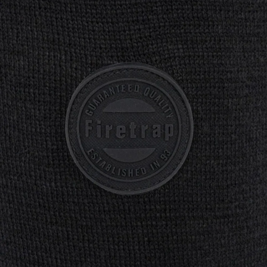 Knitwear*Firetrap Men Hybrid Jacket in Black