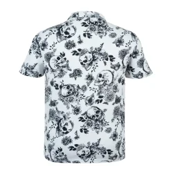 Polo Shirts*Firetrap Mens All Over Print Polo Top in Beige