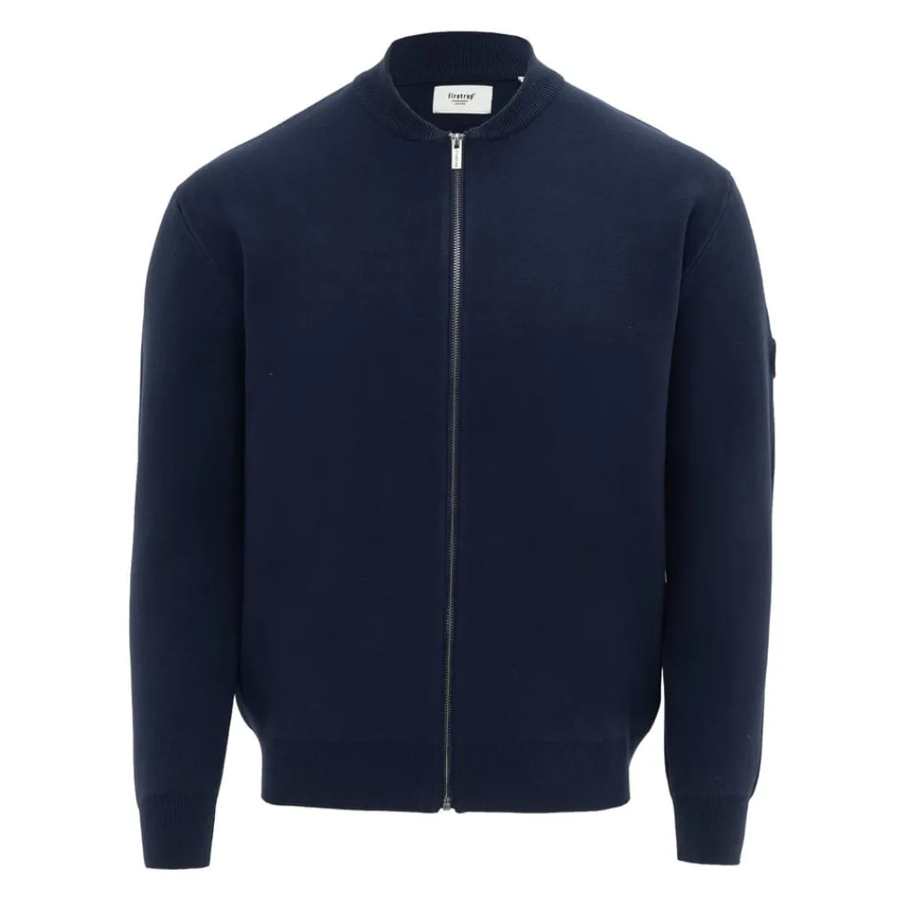 Knitwear*Firetrap Mens Cardigan Jacket in Blue