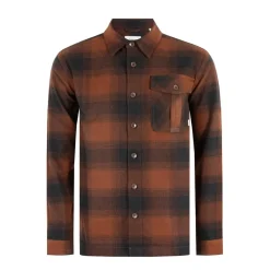 Shirts*Firetrap Mens Check Shirt in Orange