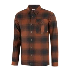Shirts*Firetrap Mens Check Shirt in Orange