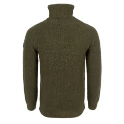 Knitwear*Firetrap Mens Cowl Neck Jumper in Green