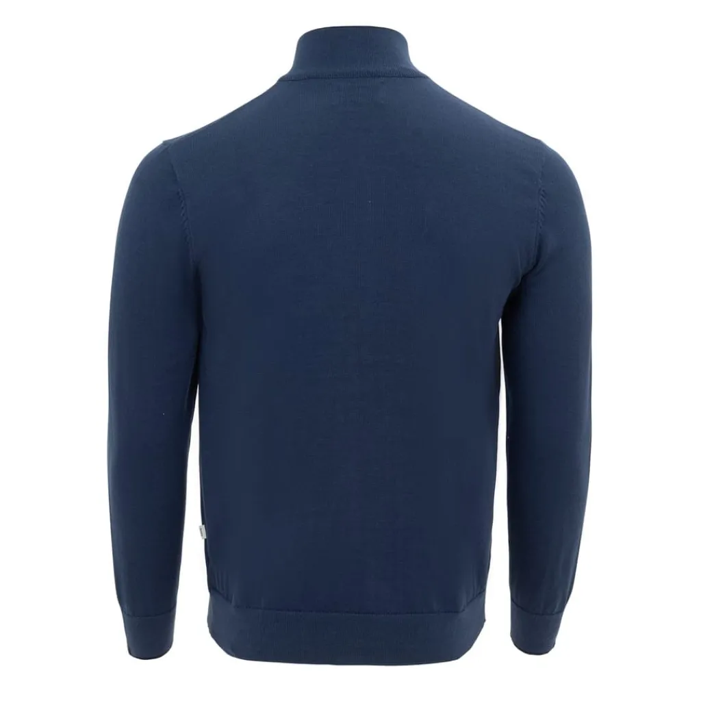 Knitwear*Firetrap Mens Jumper Polo in Blue