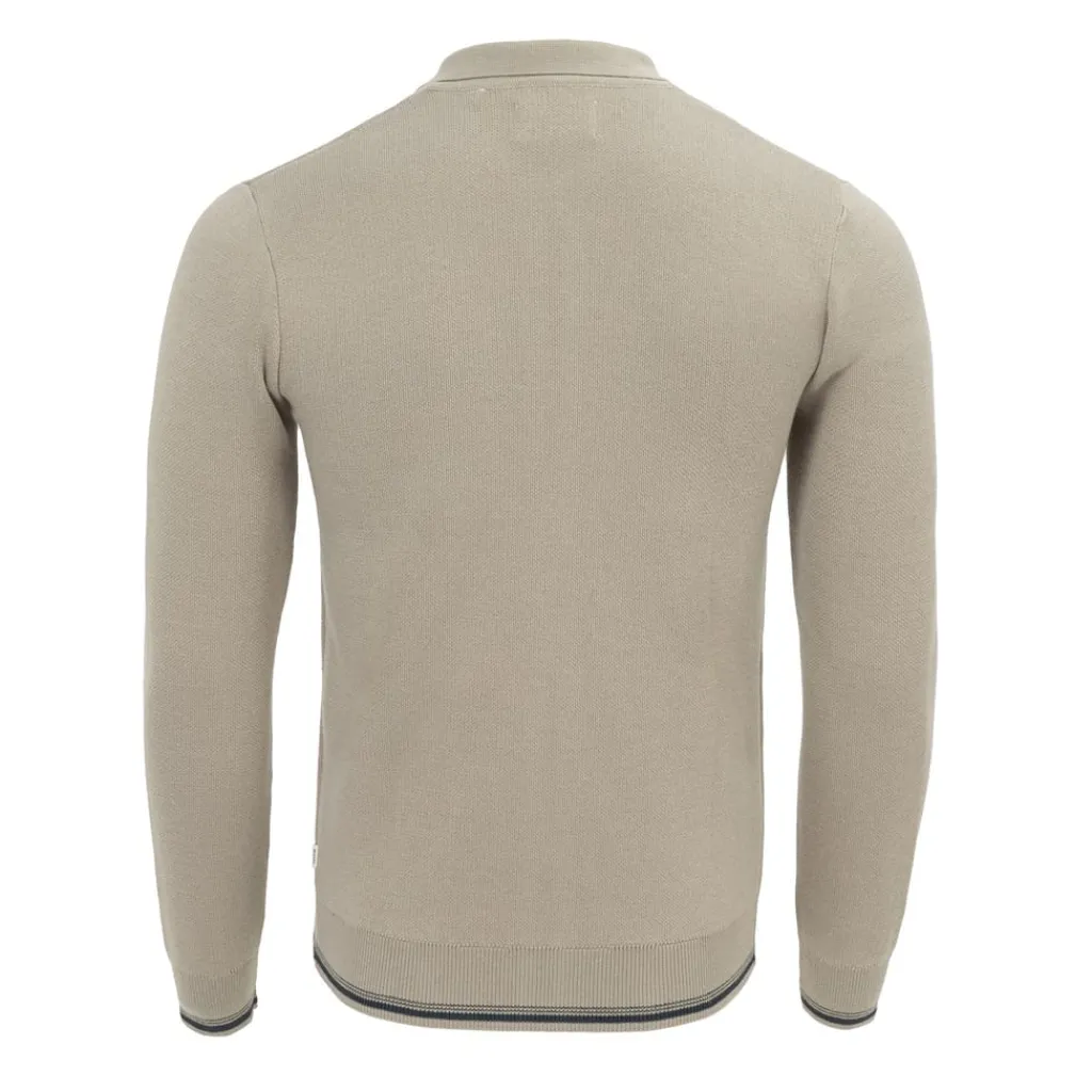 Knitwear*Firetrap Mens Long Sleeve Cardigan in Grey