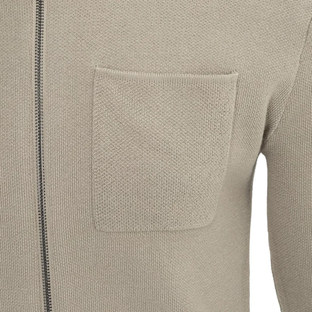 Knitwear*Firetrap Mens Long Sleeve Cardigan in Grey