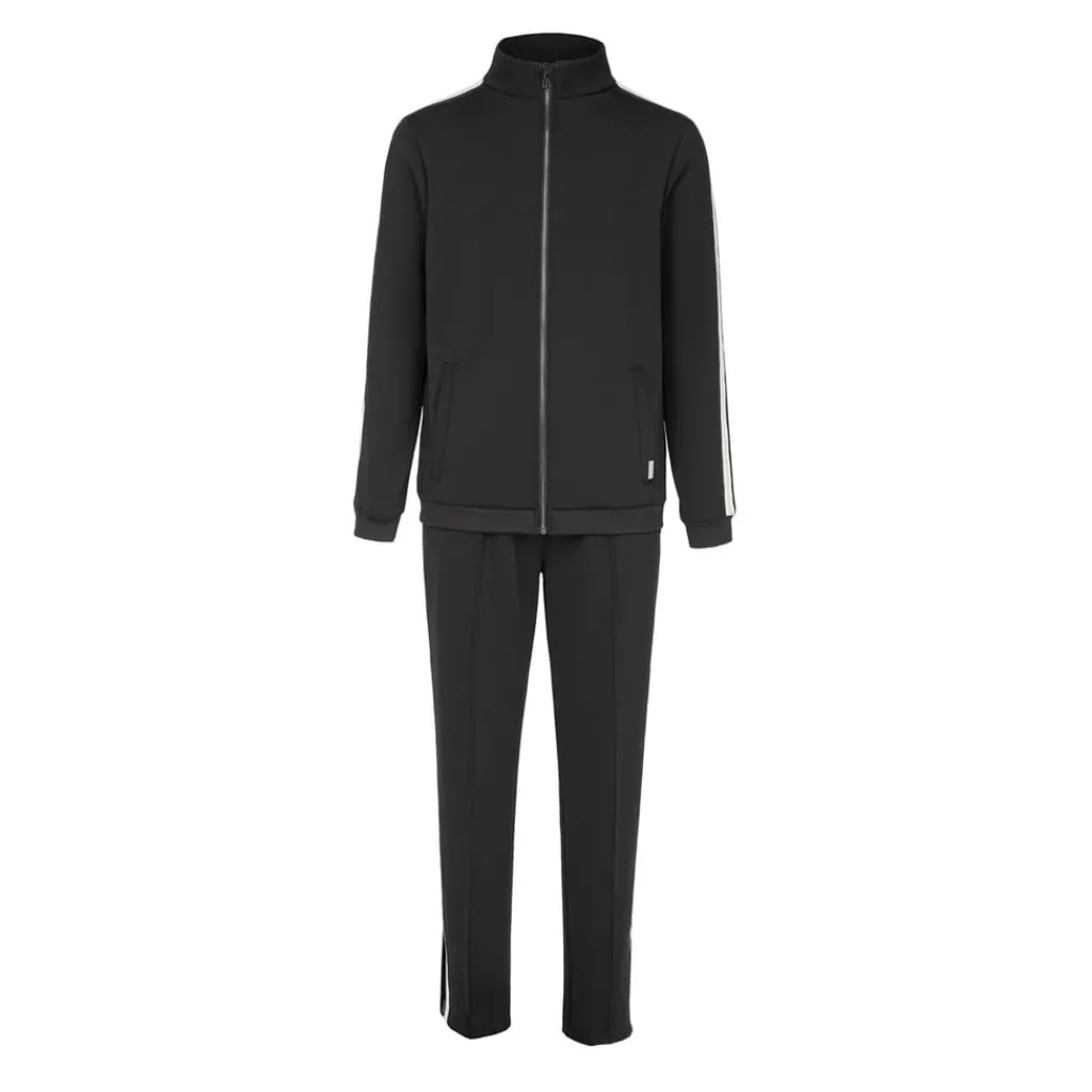 Tracksuits*Firetrap Mens Zip Tracksuit in Black