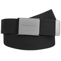 Belts*Firetrap Opener Woven Belt in Black