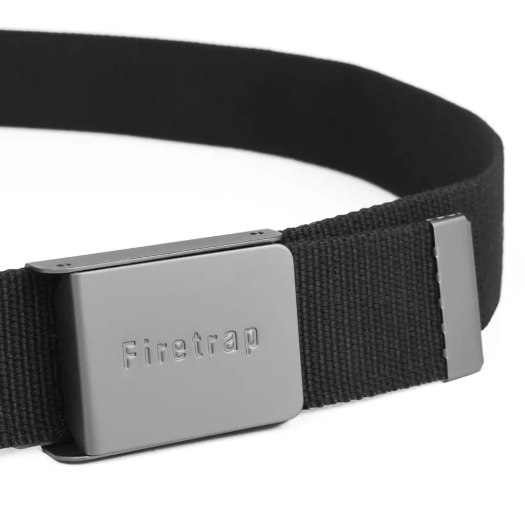Belts*Firetrap Opener Woven Belt in Black