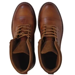 Boots*Firetrap Ralf Hiking Boots with Block Heel in Brown