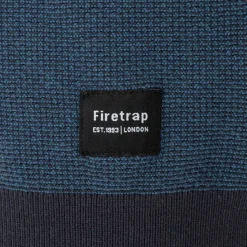 Polo Shirts*Firetrap Short Sleeve Knit Polo Shirts Cardigan in Blue
