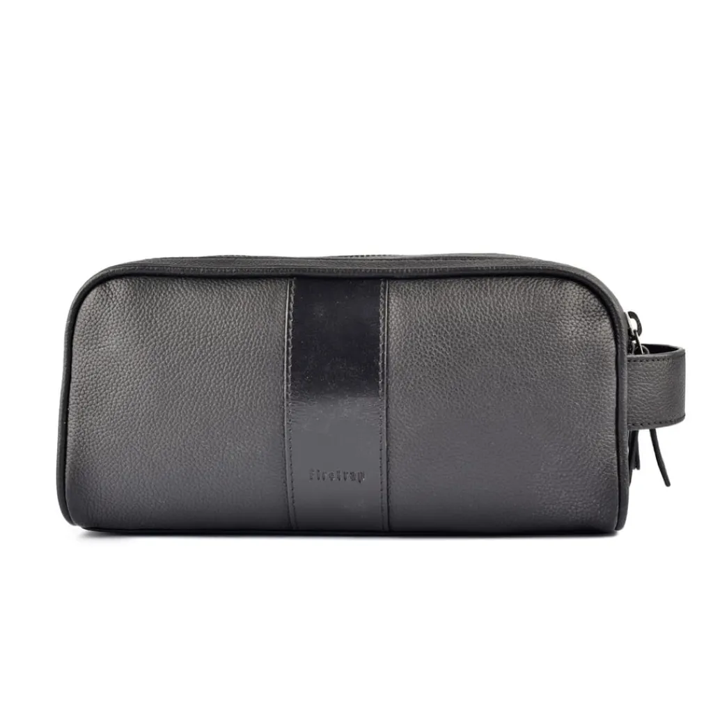 Bags*Firetrap Wash Bag Mens in Black