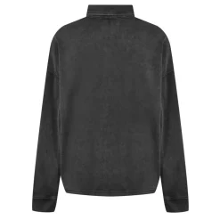Polo Shirts*Firetrap Washed Rugby Ladies in Black