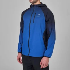 Tracksuits*Flux Active Mens Gradient Jacket in Blue