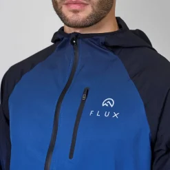Tracksuits*Flux Active Mens Gradient Jacket in Blue