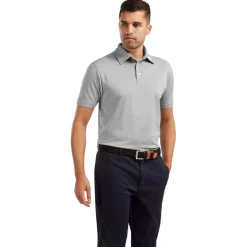 Polo Shirts*Footjoy Mens Solid Polo Shirt in Grey