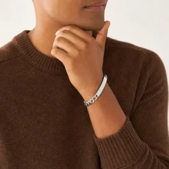 Jewellery-Watches*Fossil Stainless Steel Bracelet in White