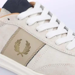 Trainers*Fred Perry B4000 Suede Trainers in White