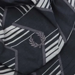 Caps-Hats*Fred Perry Chevron Stripe Bucket Hat in Black