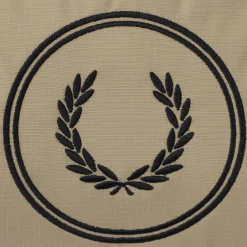 Bags*Fred Perry Circle Branded Crossbody Bag in Stone