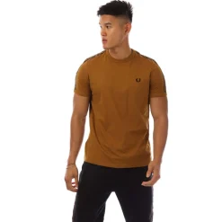 T-Shirts And Vests*Fred Perry Contrast Tape Ringer T-Shirt in Yellow