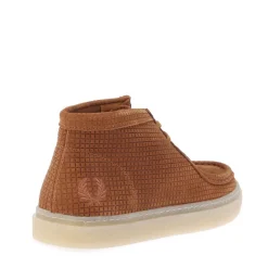 Boots*Fred Perry Dawson Mid Grid Suede Boots in Yellow