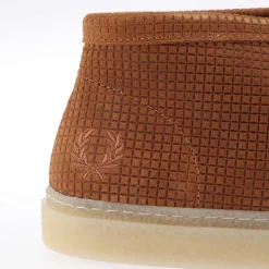 Boots*Fred Perry Dawson Mid Grid Suede Boots in Yellow