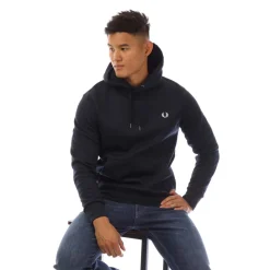 Hoodies*Fred Perry Graphic Cross Stitch Hoodie in Navy